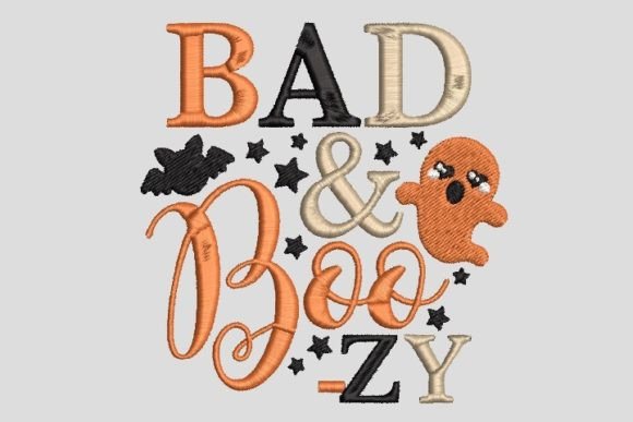 Bad and Boozy Embroidery Design
