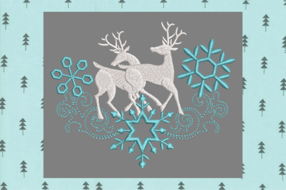 Two Blue Deer-1463A